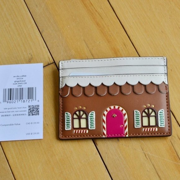 kate spade Accessories - Kate Spade Small Gingerbread Card Holder K9334